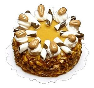 Dollhouse Chocolate Cake Butter Cream Topping 1:12 Scale Miniature Dessert Food - MiniatureCrush