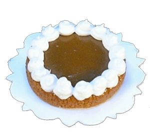 Dollhouse Chocolate Cheesecake with Decorated Frosting 1:12 Scale Miniature Food - MiniatureCrush