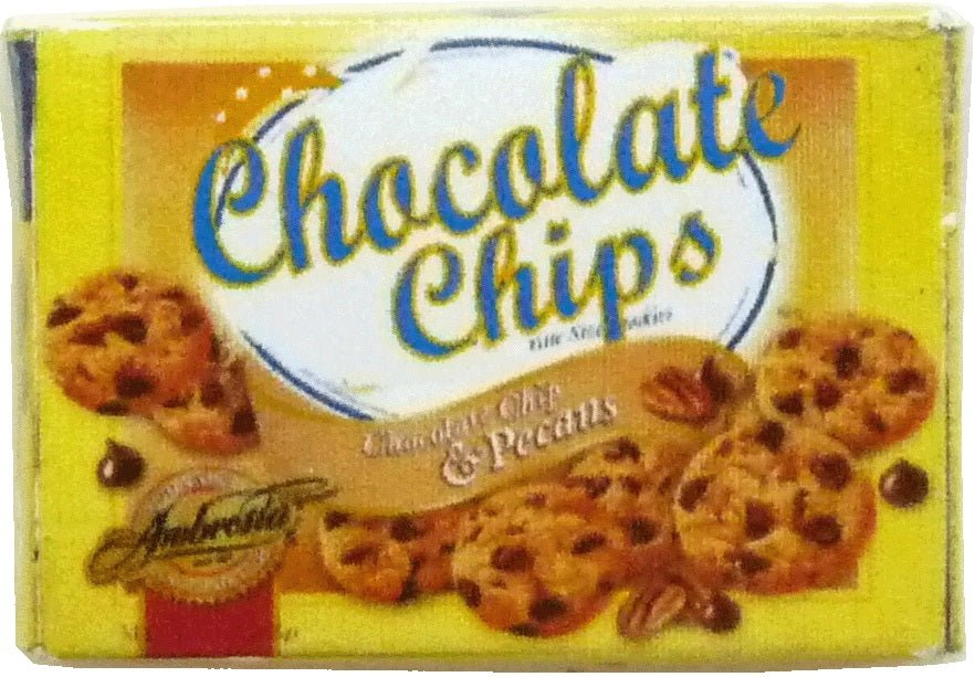 Dollhouse Chocolate Chip Cookies Box 1:12 Scale Miniature Food Kitchen - MiniatureCrush