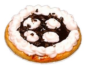 Dollhouse Chocolate Cream Puff Pie 1:12 Scale Miniature Food Dessert Bakery - MiniatureCrush
