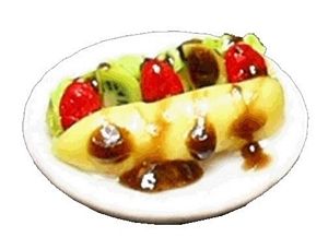 Dollhouse Chocolate Crepes 1:12 Scale Miniature Food Kitchen - MiniatureCrush
