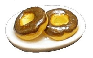Dollhouse Chocolate Frosted Donuts on Plate 1:12 Scale Miniature Food Bakery - MiniatureCrush