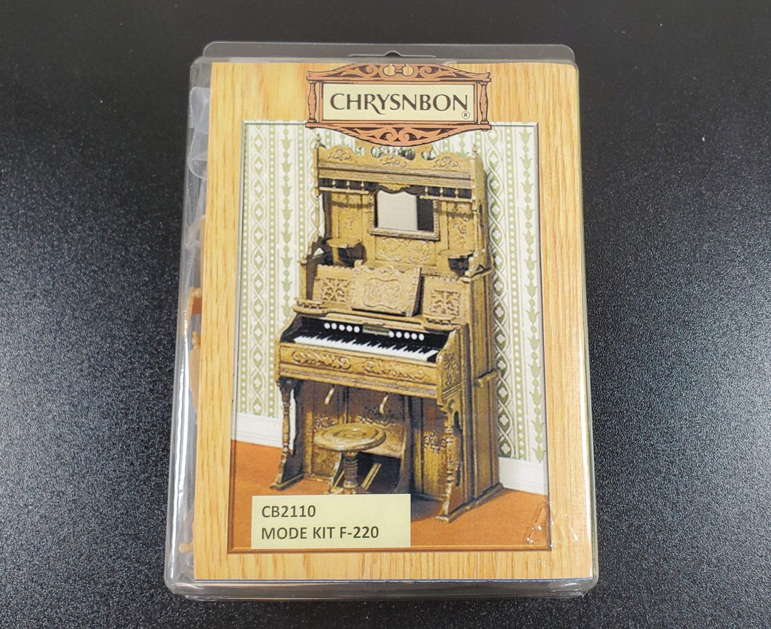 Dollhouse Chrysnbon Pump Organ KIT with Seat Plastic 1:12 Scale Miniature - MiniatureCrush