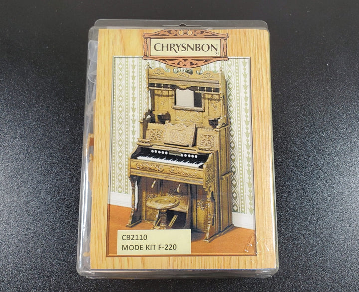 Dollhouse Chrysnbon Pump Organ KIT with Seat Plastic 1:12 Scale Miniature - MiniatureCrush