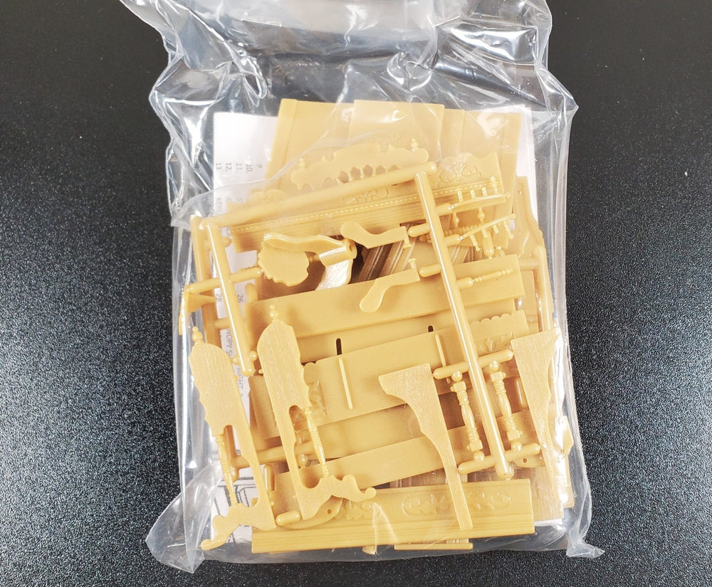 Dollhouse Chrysnbon Pump Organ KIT with Seat Plastic 1:12 Scale Miniature - MiniatureCrush
