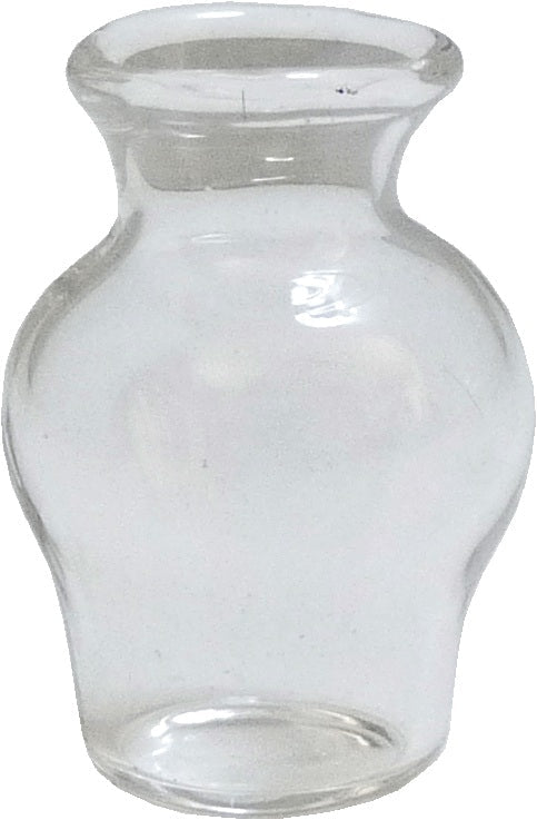 Dollhouse Clear Angled Vase 1:12 Scale Miniature Decoration Flowers - MiniatureCrush