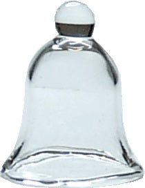 Dollhouse Clear Glass Bell or Cloche Medium 1:12 Scale Miniature - MiniatureCrush