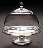 Dollhouse Clear Glass Cake Plate Pedestal with Dome Lid 1:12 Scale Miniature
