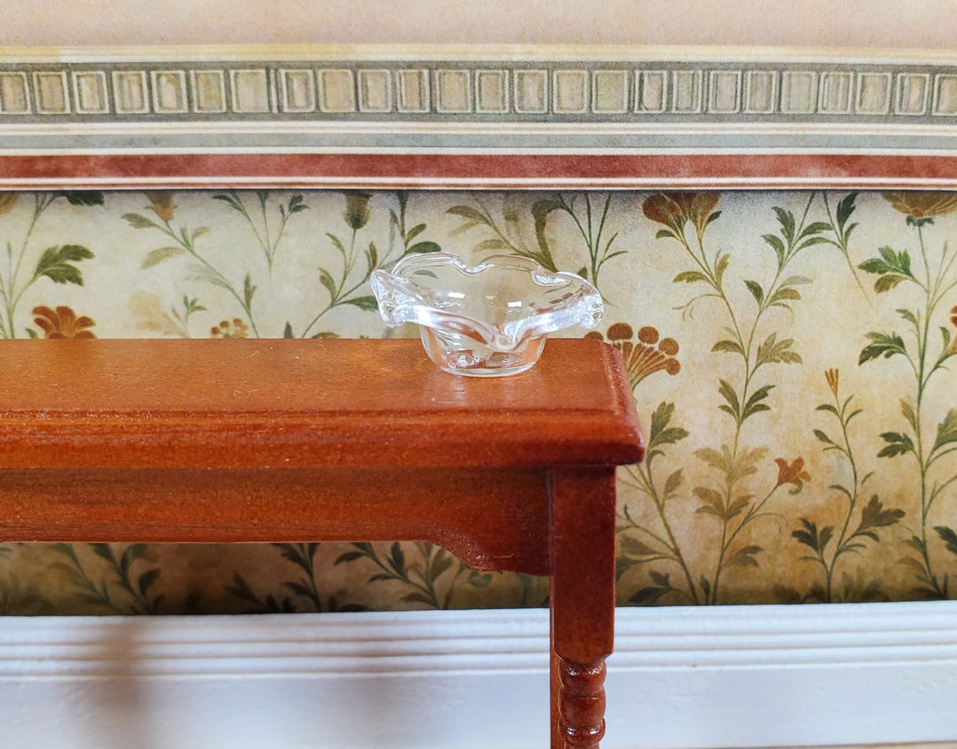 Dollhouse Clear Glass Candy Dish or Serving Bowl 1:12 Scale Miniature - MiniatureCrush
