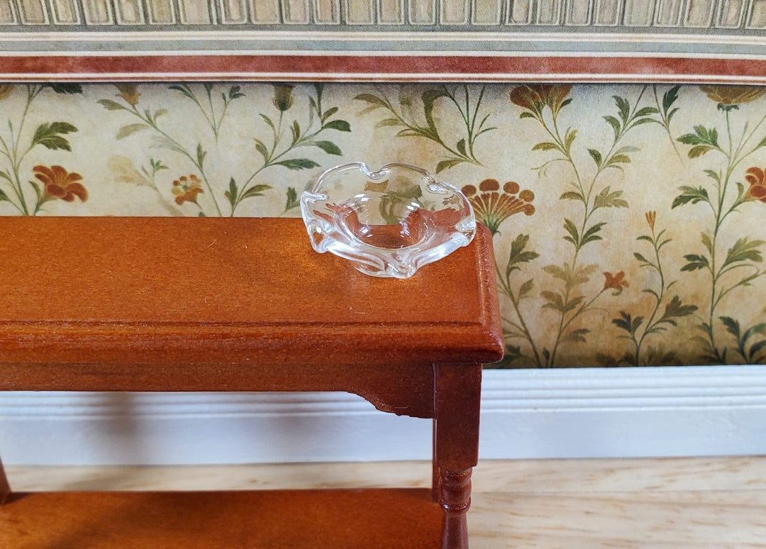 Dollhouse Clear Glass Candy Dish or Serving Bowl 1:12 Scale Miniature - MiniatureCrush