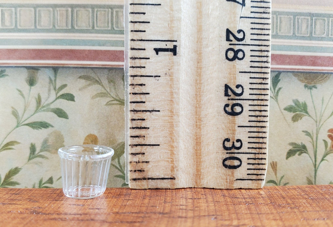 Dollhouse Clear Glass Cup or Votive Holder 1:12 Scale Miniature Glasses Cups - MiniatureCrush