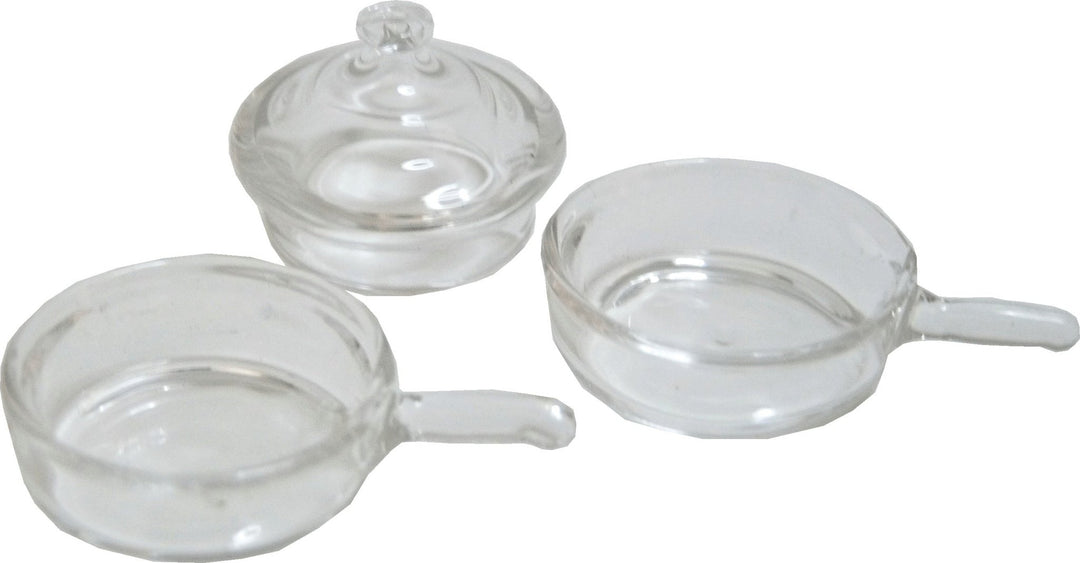 Dollhouse Clear Glass Double Boiler 1:12 Scale Miniature Kitchen - MiniatureCrush