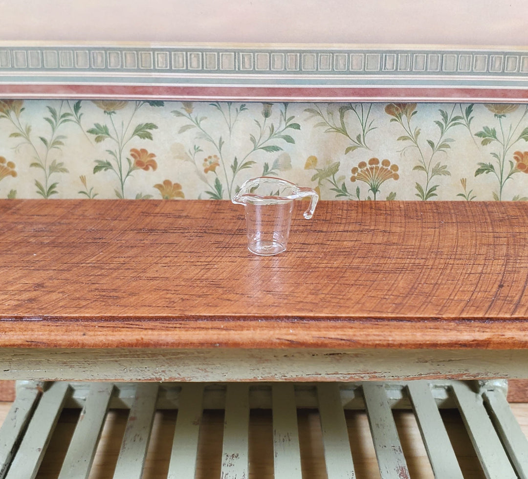 Dollhouse Clear Glass Measuring Cup 1:12 Scale Miniature - MiniatureCrush