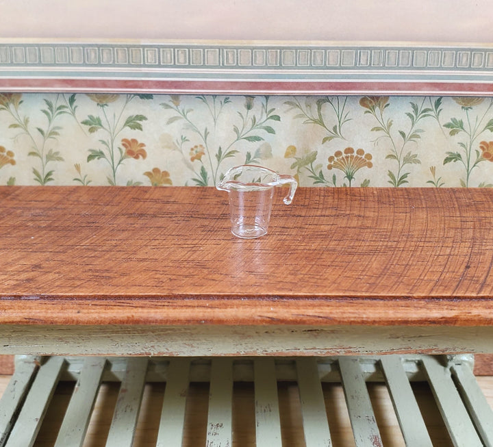 Dollhouse Clear Glass Measuring Cup 1:12 Scale Miniature - MiniatureCrush