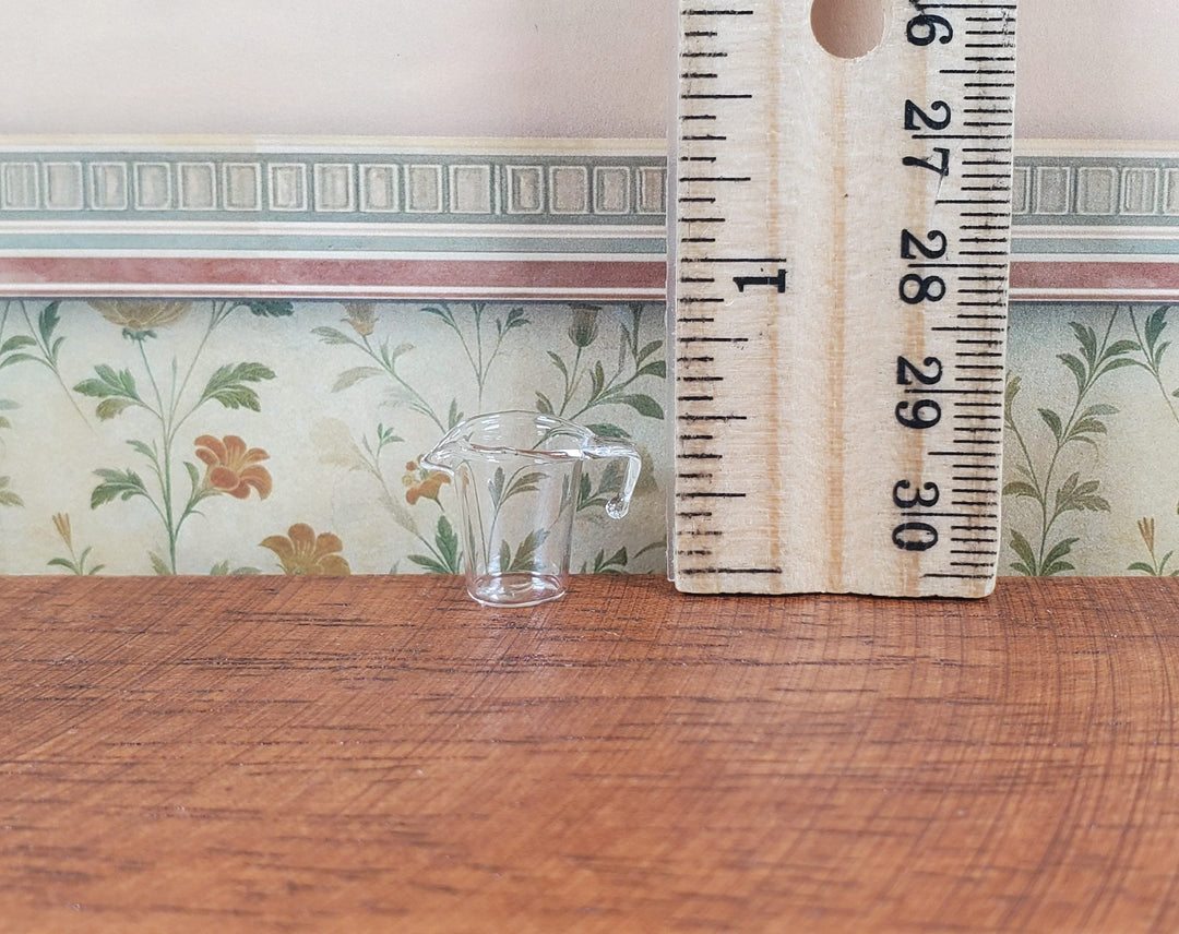 Dollhouse Clear Glass Measuring Cup 1:12 Scale Miniature - MiniatureCrush