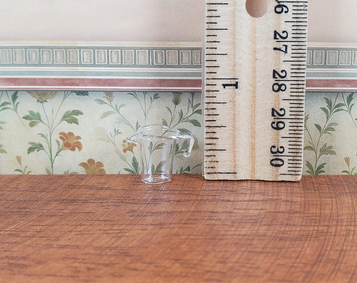Dollhouse Clear Glass Measuring Cup 1:12 Scale Miniature - MiniatureCrush