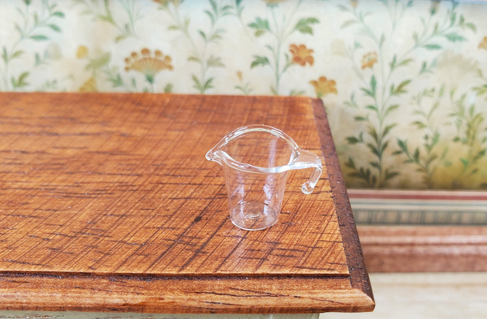 Dollhouse Clear Glass Measuring Cup 1:12 Scale Miniature - MiniatureCrush