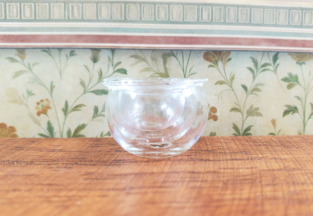 Dollhouse Clear Glass Nesting Bowls Set of 3 1:12 Scale Miniature Kitchen - MiniatureCrush