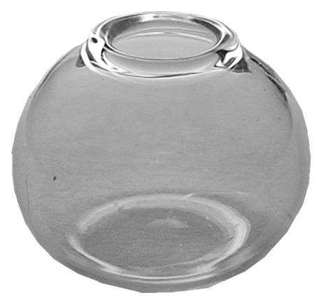 Dollhouse Clear Glass Southwest Style Round Vase 1:12 Scale Miniature Decor - MiniatureCrush