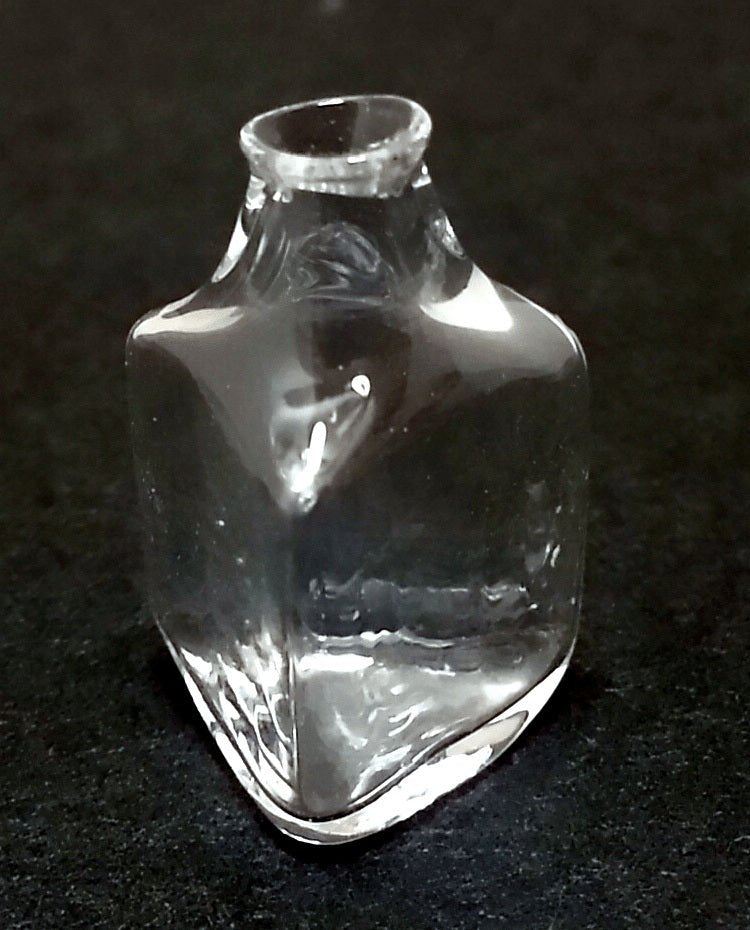 Dollhouse Clear Glass Triangle Bottle 1:12 Scale Miniature Decoration Drinks - MiniatureCrush