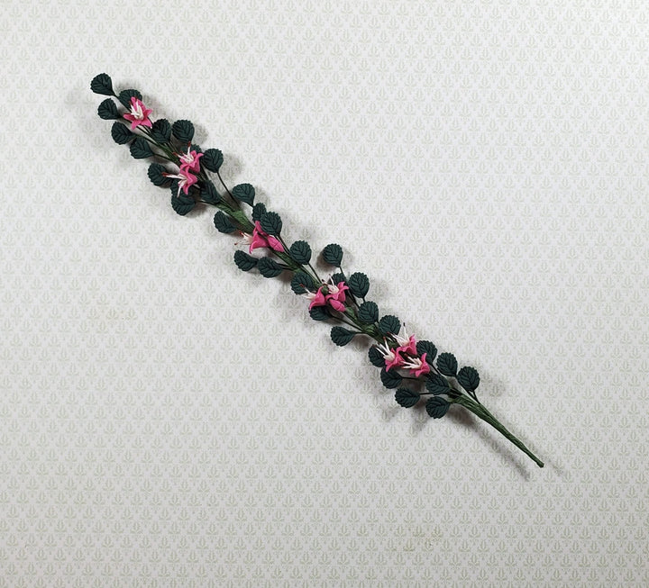 Dollhouse Climbing Flowering Fuchsia Vine 1:12 Scale Miniature Garden Plant - MiniatureCrush