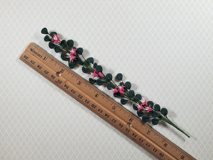 Dollhouse Climbing Flowering Fuchsia Vine 1:12 Scale Miniature Garden Plant - MiniatureCrush