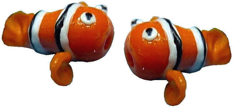 Dollhouse Clownfish Set of 2 1:12 Scale Miniature Dioramas Animals Pets Decor - MiniatureCrush