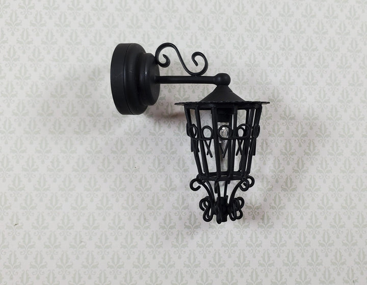 Dollhouse Coach Light Black LARGE Victorian Style Battery Operated 1:12 Scale - Miniature Crush