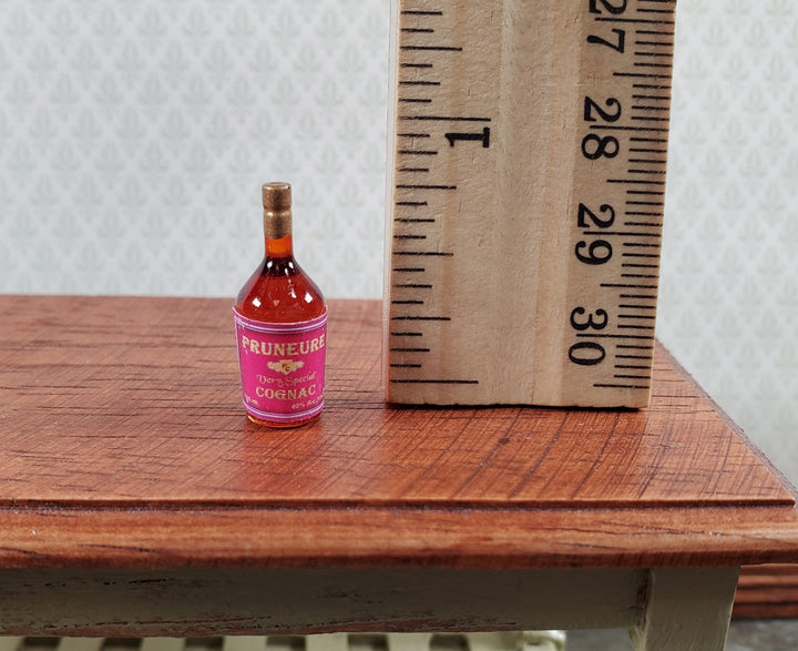 Dollhouse Cognac Bottle Tiny 1:12 Scale Miniature Drinks Booze Bar Pub Handmade - Miniature Crush