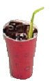 Dollhouse Cola in Paper Cup with Ice and Straw 1:12 Scale Miniature Food Drink - MiniatureCrush