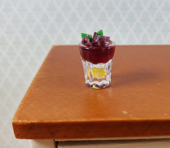 Dollhouse Concord Cosmo Martini with Ice and Lemon 1:12 Scale Miniature Drink - Miniature Crush