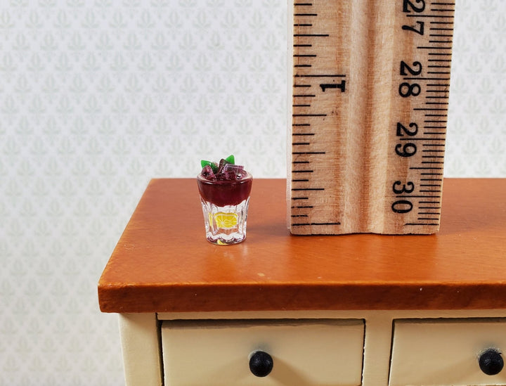 Dollhouse Concord Cosmo Martini with Ice and Lemon 1:12 Scale Miniature Drink - Miniature Crush