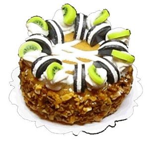 Dollhouse Cookie and Kiwi Cake 1:12 Scale Miniature Food Kitchen Bakery - MiniatureCrush