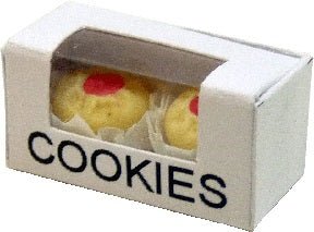 Dollhouse Cookies in Window Box 1:12 Scale Miniatures Food Kitchen Bakery - MiniatureCrush