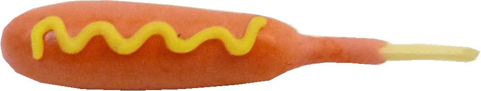 Dollhouse Corndog on a Stick with Mustard 1:12 Scale Miniature Food Kitchen - MiniatureCrush