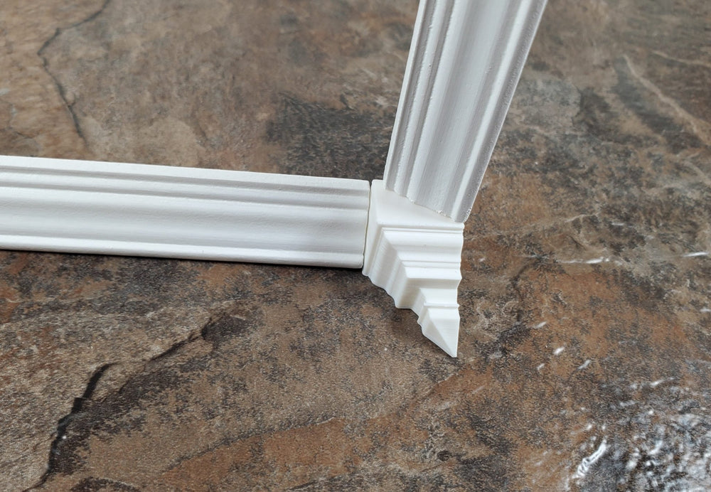 Dollhouse Corner Ceiling Blocks for Crown Molding 2 Inside Pieces 1:12 Scale - Miniature Crush