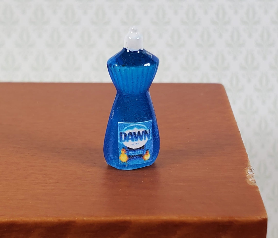Dollhouse Dawn Dish Soap Blue Dishwashing Bottle 1:12 Scale Miniature Kitchen - Miniature Crush