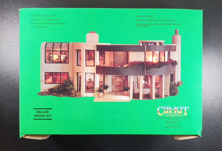 Dollhouse Deluxe Wiring Kit for Large Houses 66 Bulbs 12 Volt Tape Wire System - MiniatureCrush