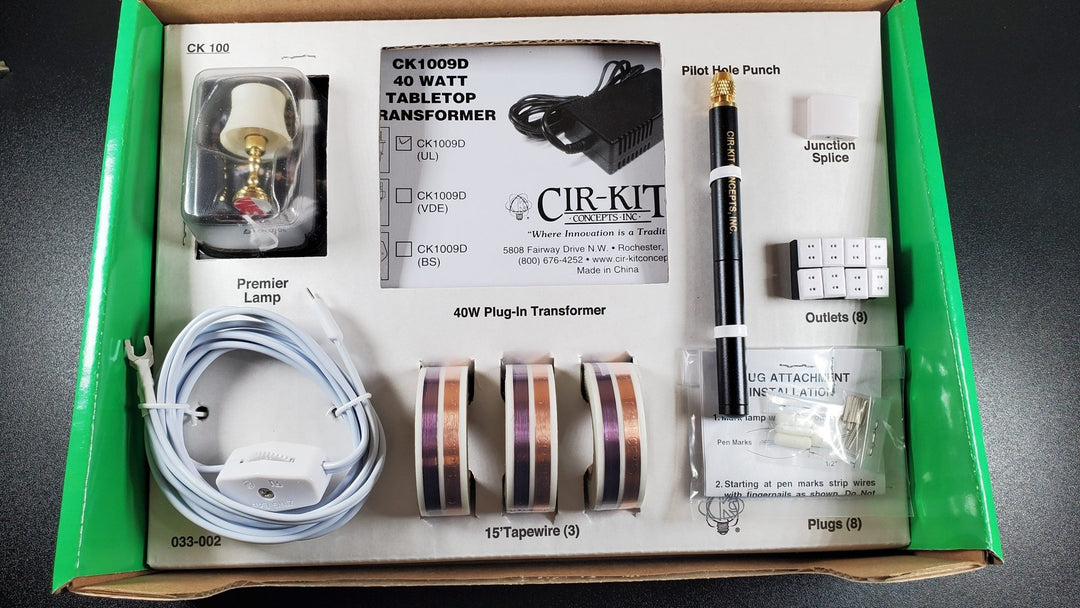 Dollhouse Deluxe Wiring Kit for Large Houses 66 Bulbs 12 Volt Tape Wire System - MiniatureCrush