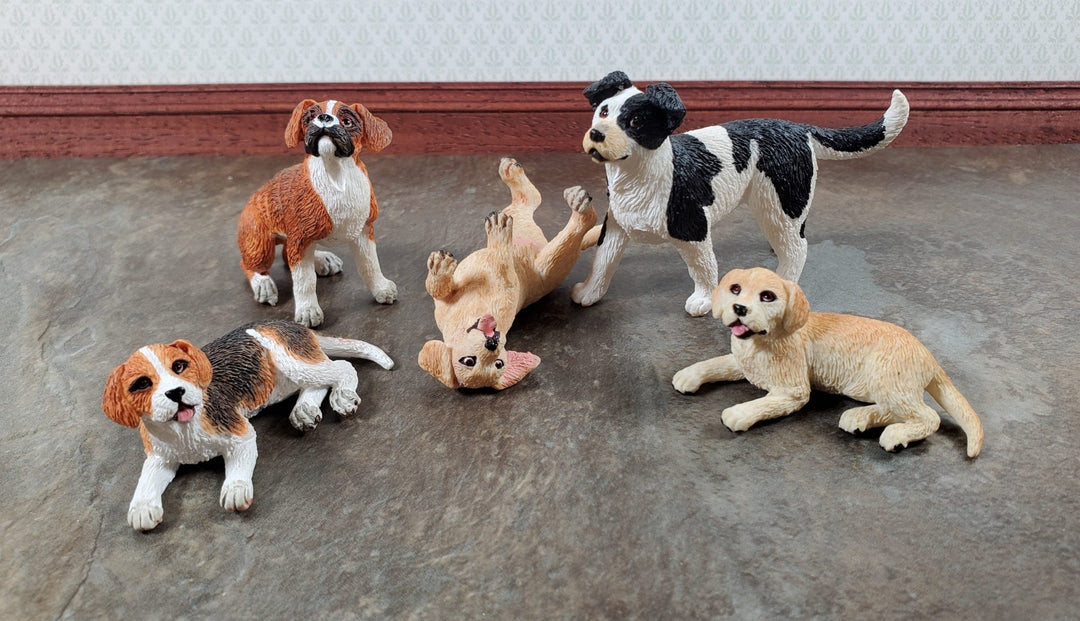 Dollhouse Dog Beagle Pet Standing 1:12 Scale Miniature Animal - Miniature Crush