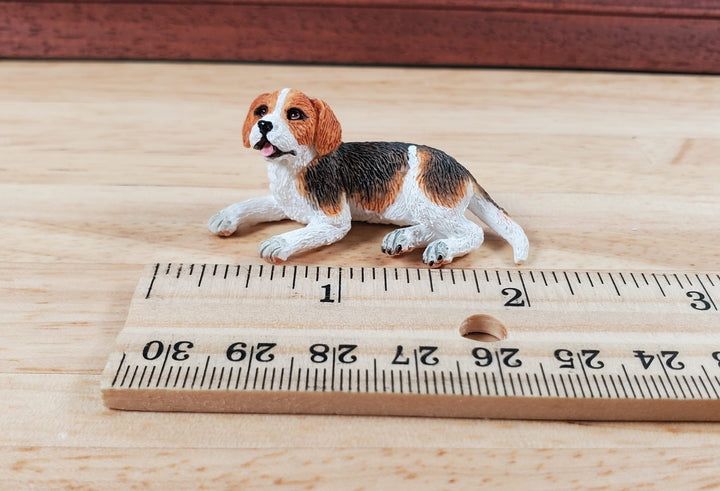 Dollhouse Dog Beagle Pet Standing 1:12 Scale Miniature Animal - Miniature Crush