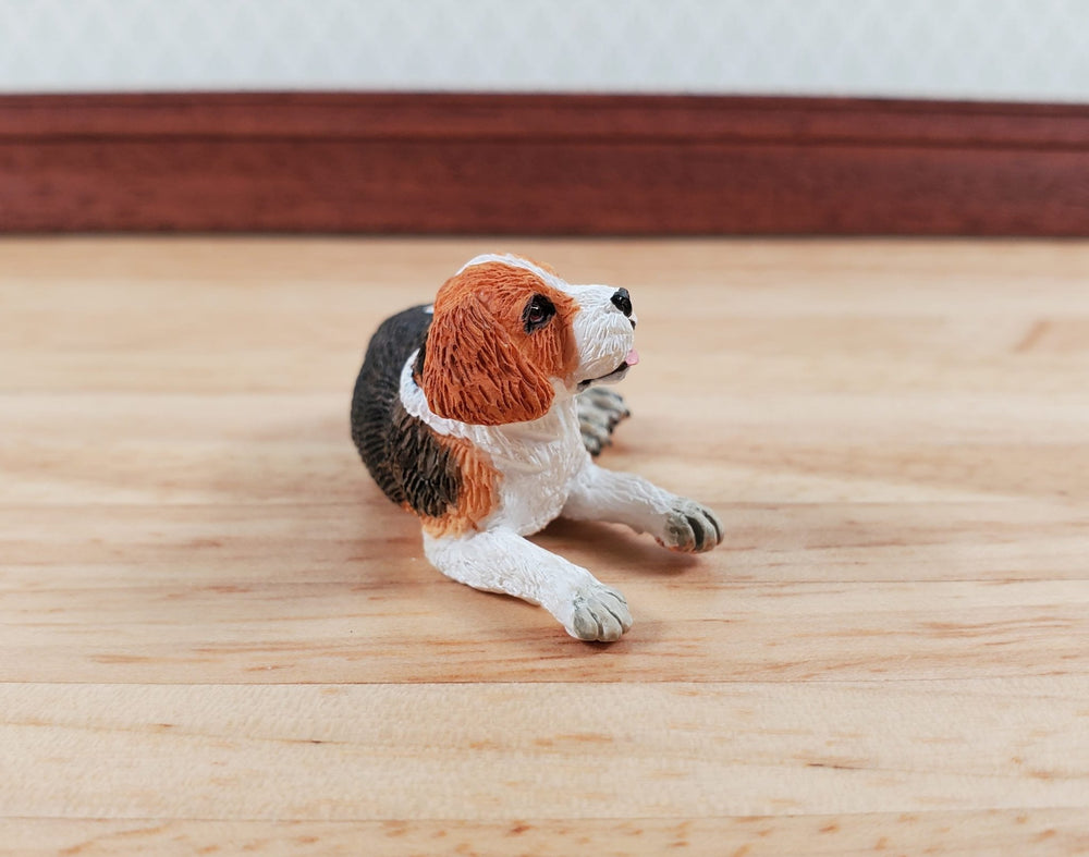 Dollhouse Dog Beagle Pet Standing 1:12 Scale Miniature Animal - Miniature Crush