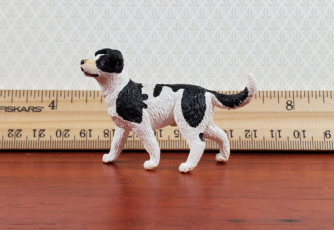 Dollhouse Dog Collie Mixed Breed Pet Standing 1:12 Scale Miniature Animal - Miniature Crush