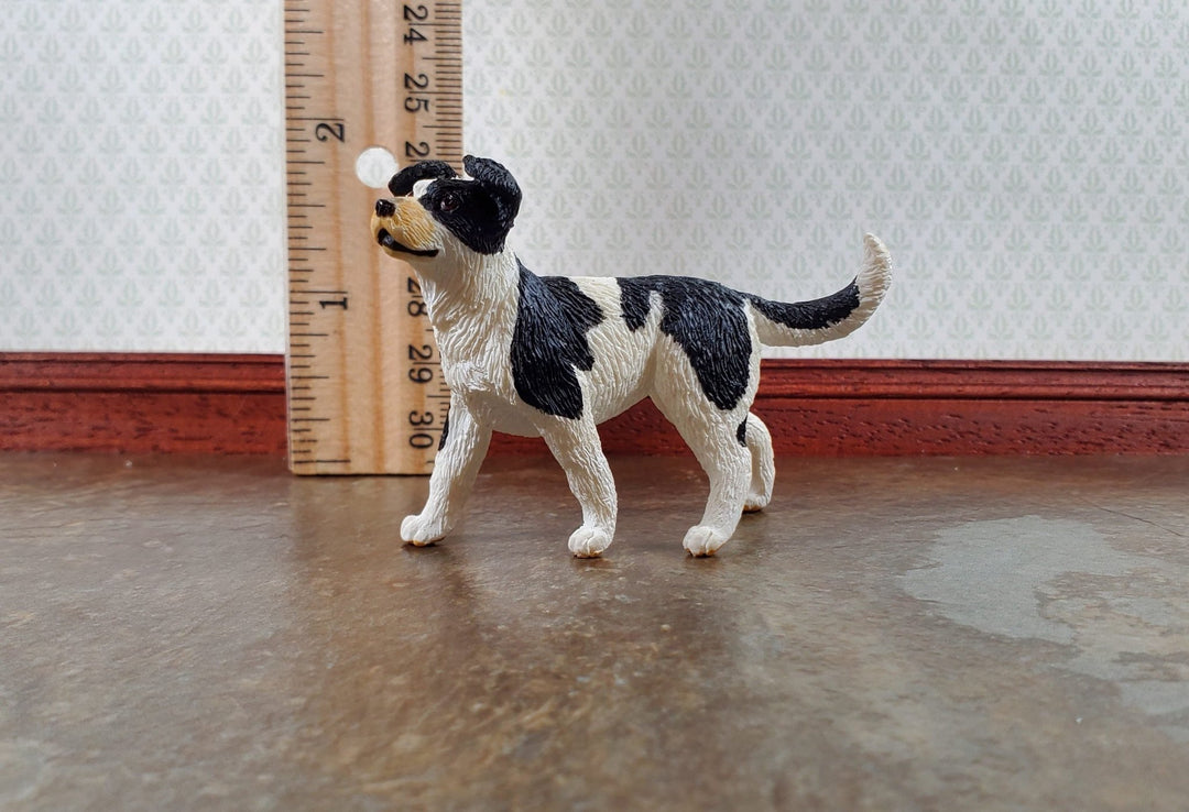 Dollhouse Dog Collie Mixed Breed Pet Standing 1:12 Scale Miniature Animal - Miniature Crush