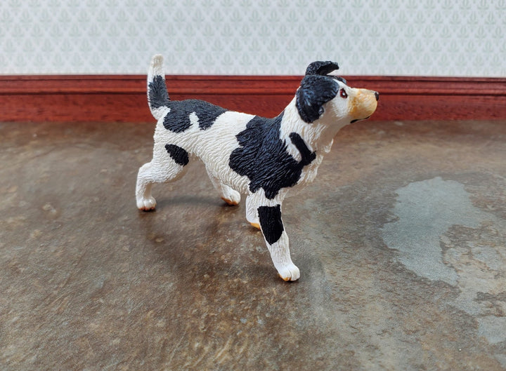 Dollhouse Dog Collie Mixed Breed Pet Standing 1:12 Scale Miniature Animal - Miniature Crush