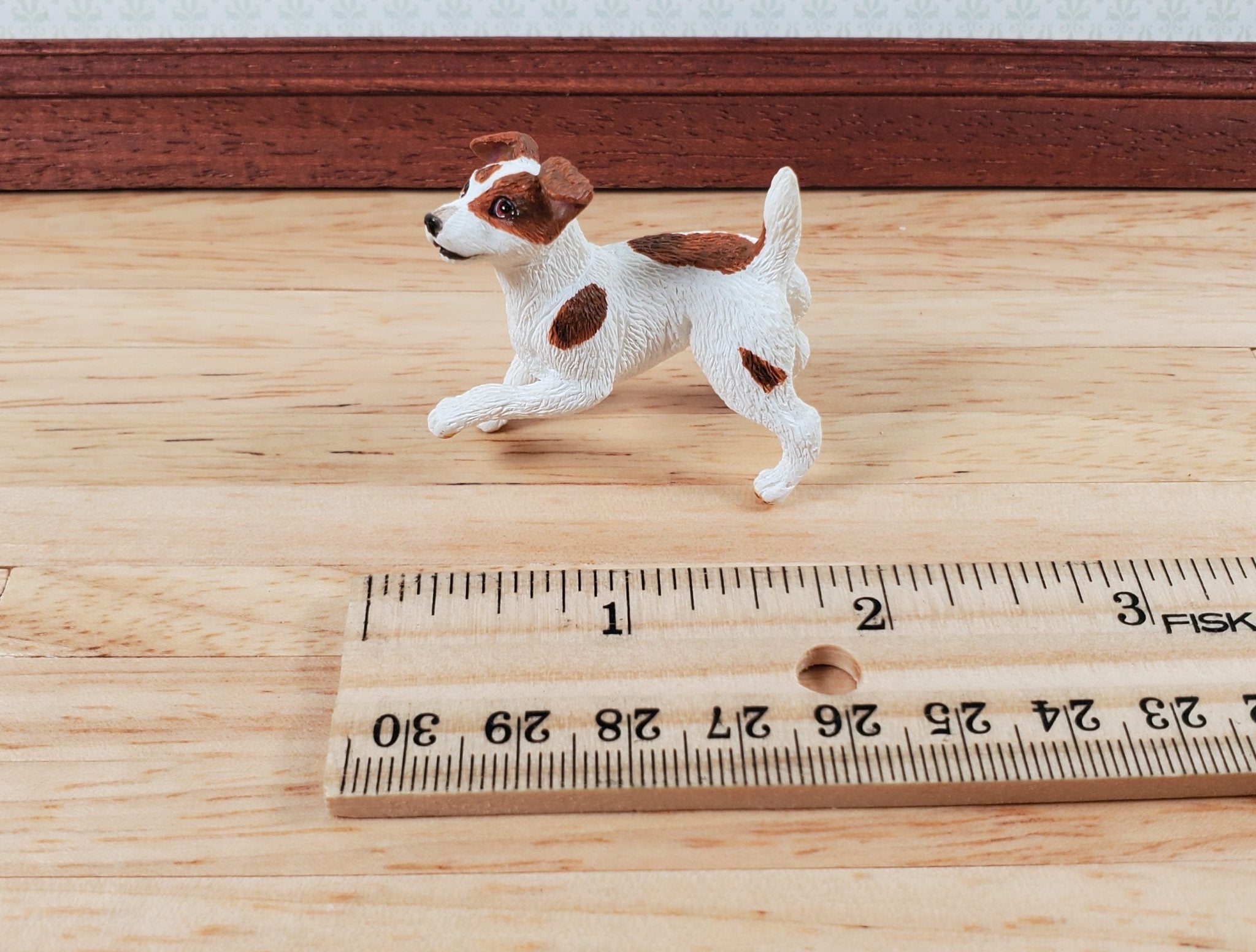 Dollhouse Dog Jack Russell Terrier Pet 1:12 Scale Miniature Animal