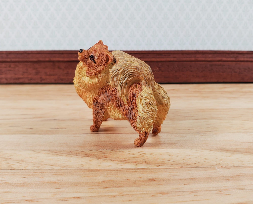 Dollhouse Dog Pomeranian Standing 1:12 Scale Miniature Animal Pet - Miniature Crush