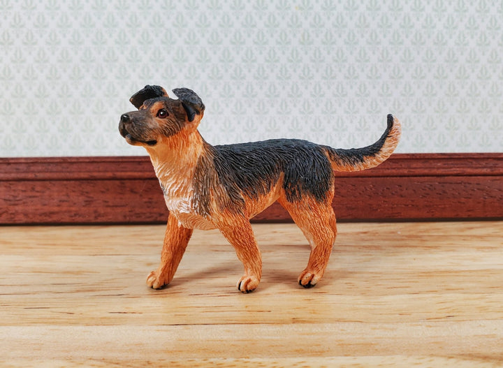 Dollhouse Dog Shepherd Mixed Breed Pet Standing 1:12 Scale Miniature Animal - Miniature Crush