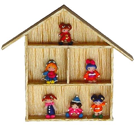 Dollhouse Doll Collection Shadowbox 1:12 Scale Miniature Decor Accessories Toys - MiniatureCrush