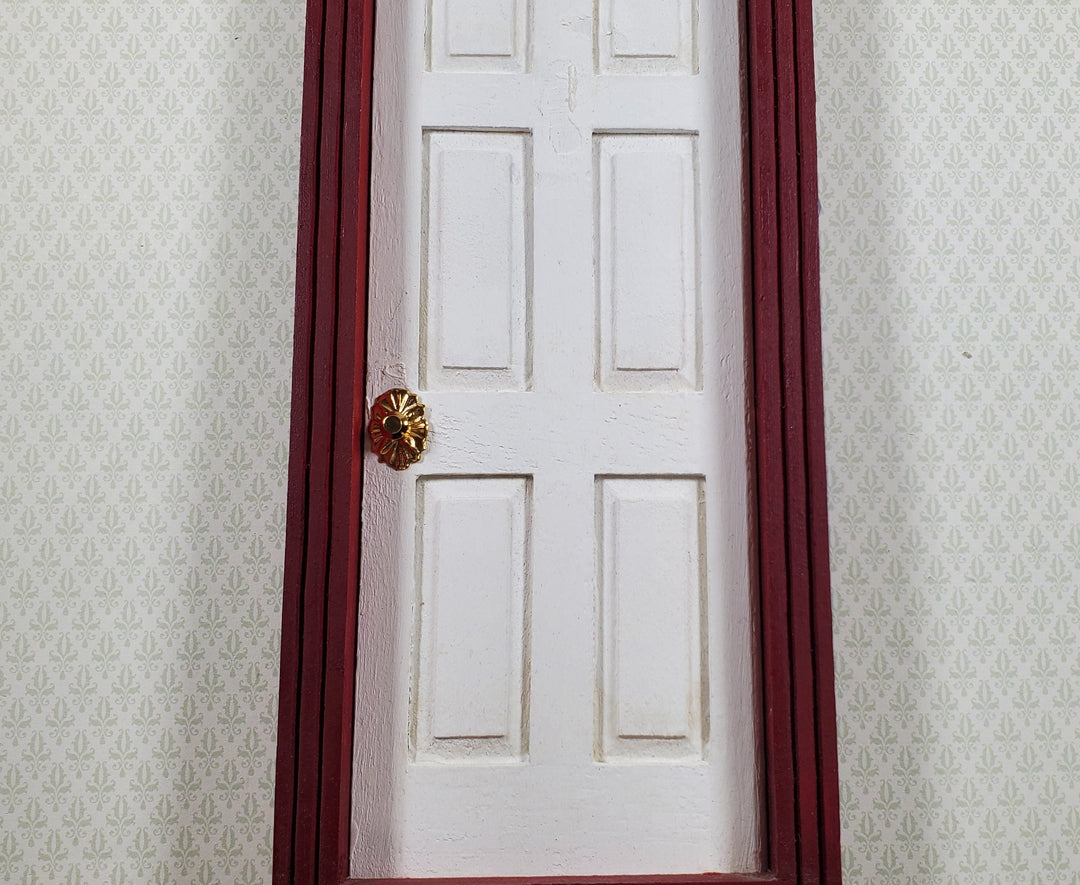 Dollhouse Doorknobs Handles Fancy Gold Brass 6 pcs 1:12 Scale Miniatures - MiniatureCrush